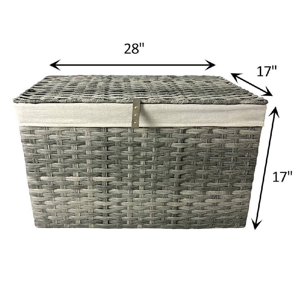 At Home Storage Trunk L Grey
