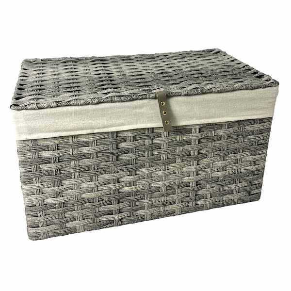 at home Storage Trunk M Grey