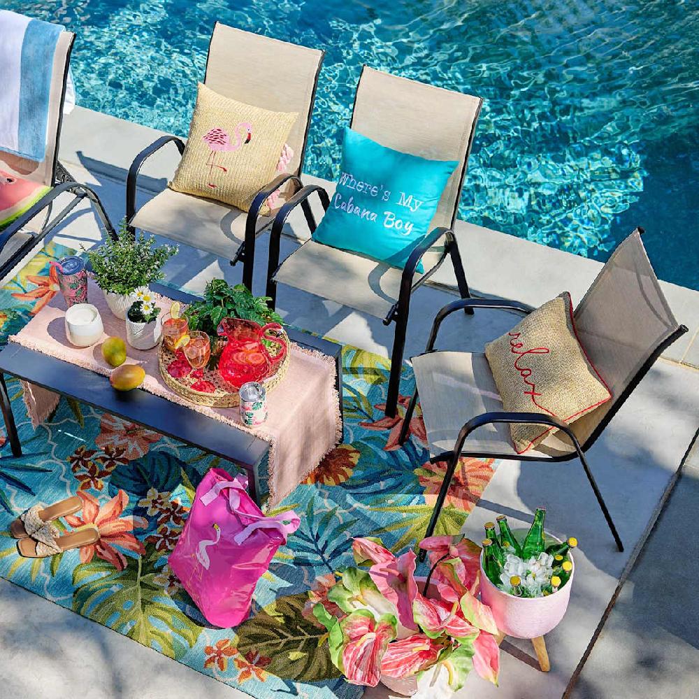 At Home Sunny Club Pink Planter 16"