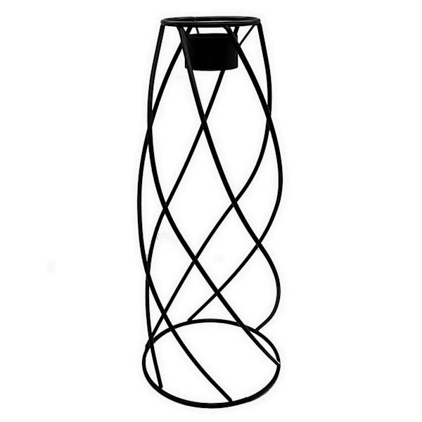 at home Swirled Metal Gazing Ball Garden Stand 21"