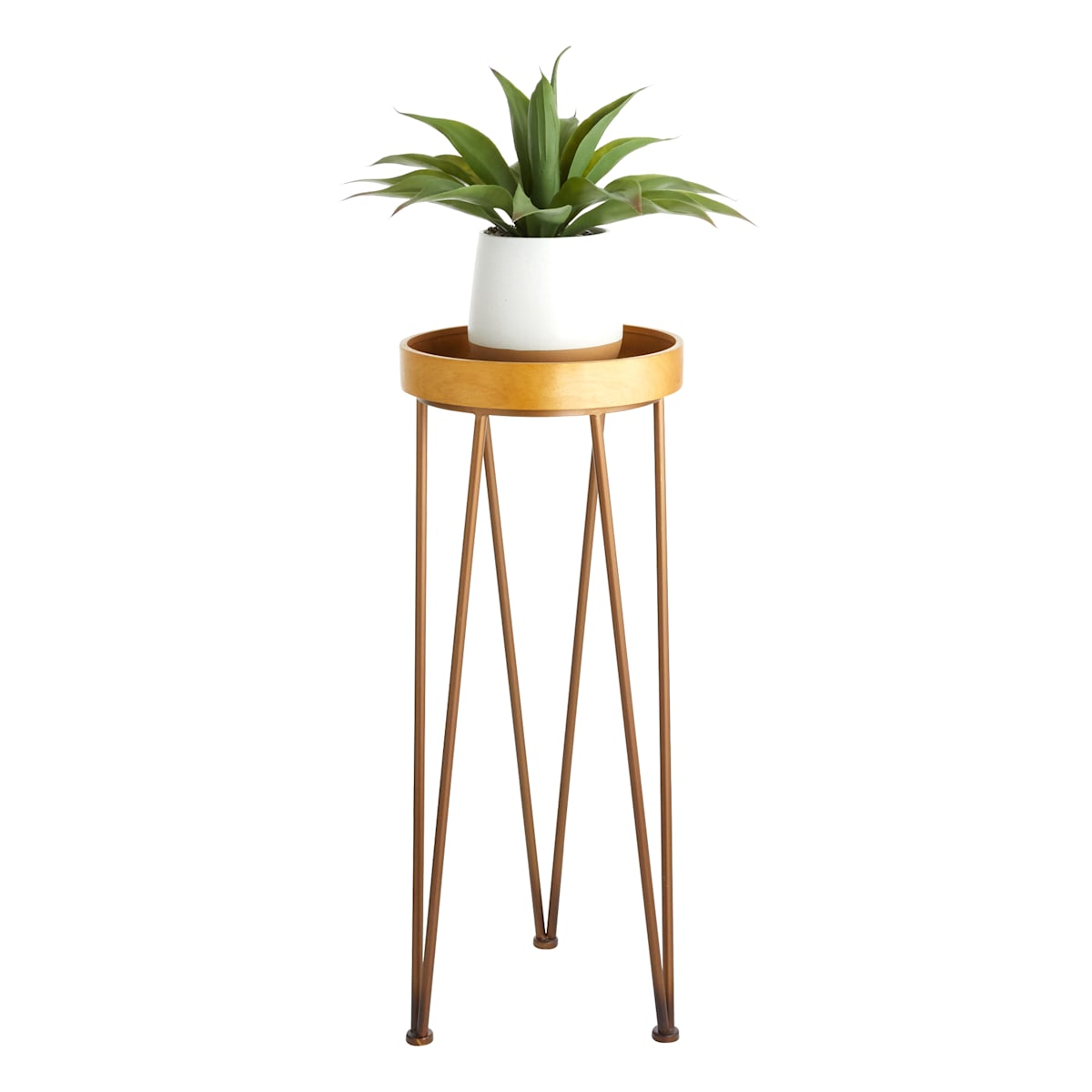 At Home Tall Wooden Plant Stand Large