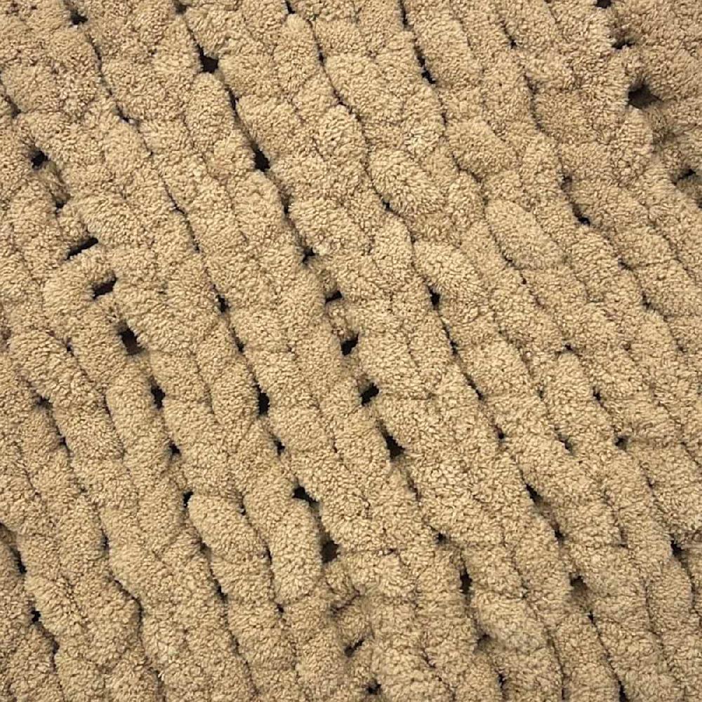 At Home Tan Chunky Knit Throw Blanket 50x60