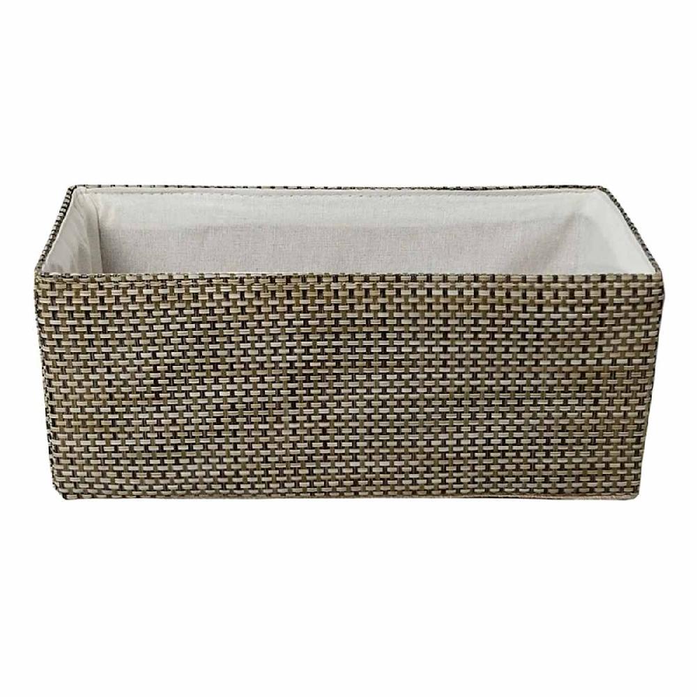 At Home Tan Storage Basket Small