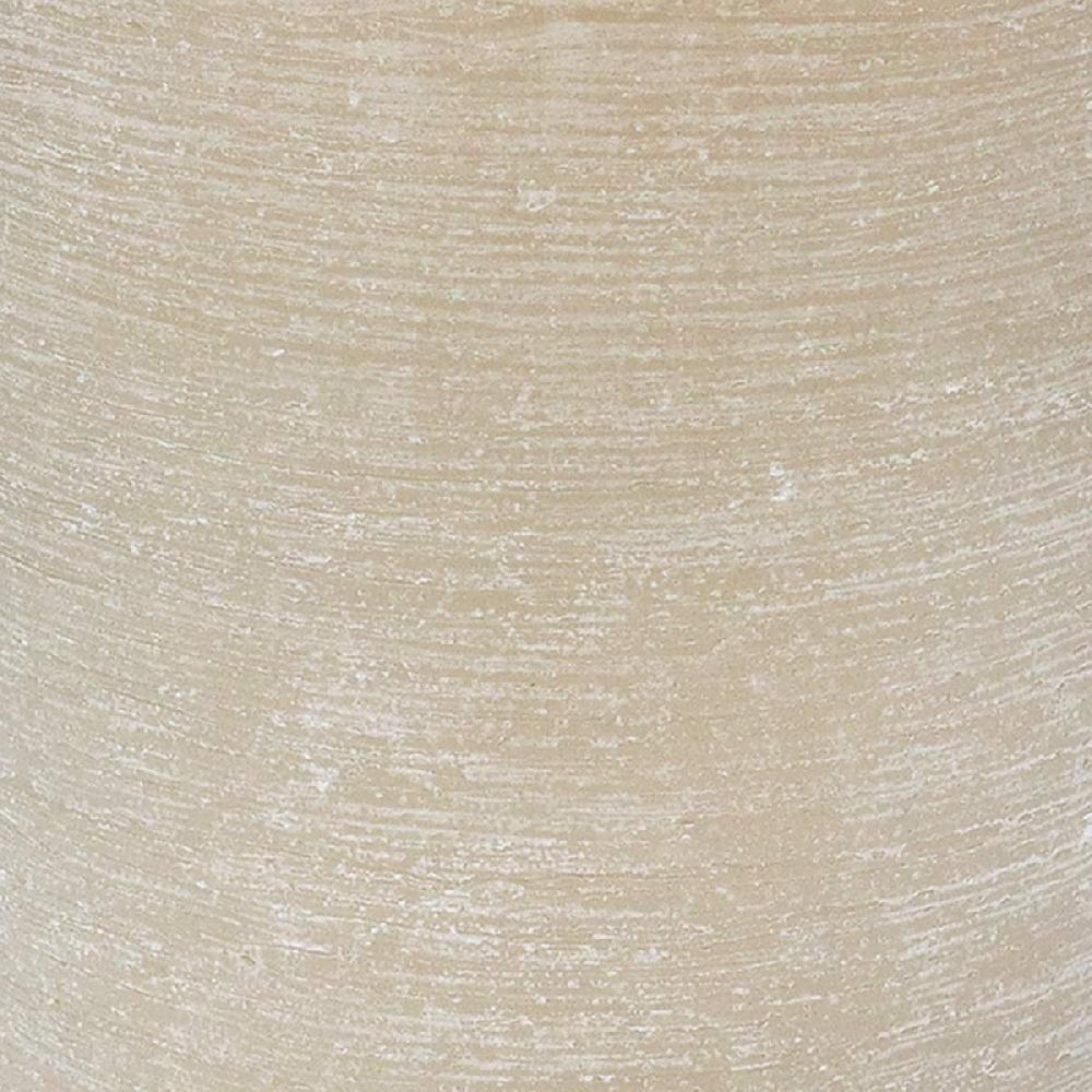 At Home Tan Unscented Pillar Candle 4x6