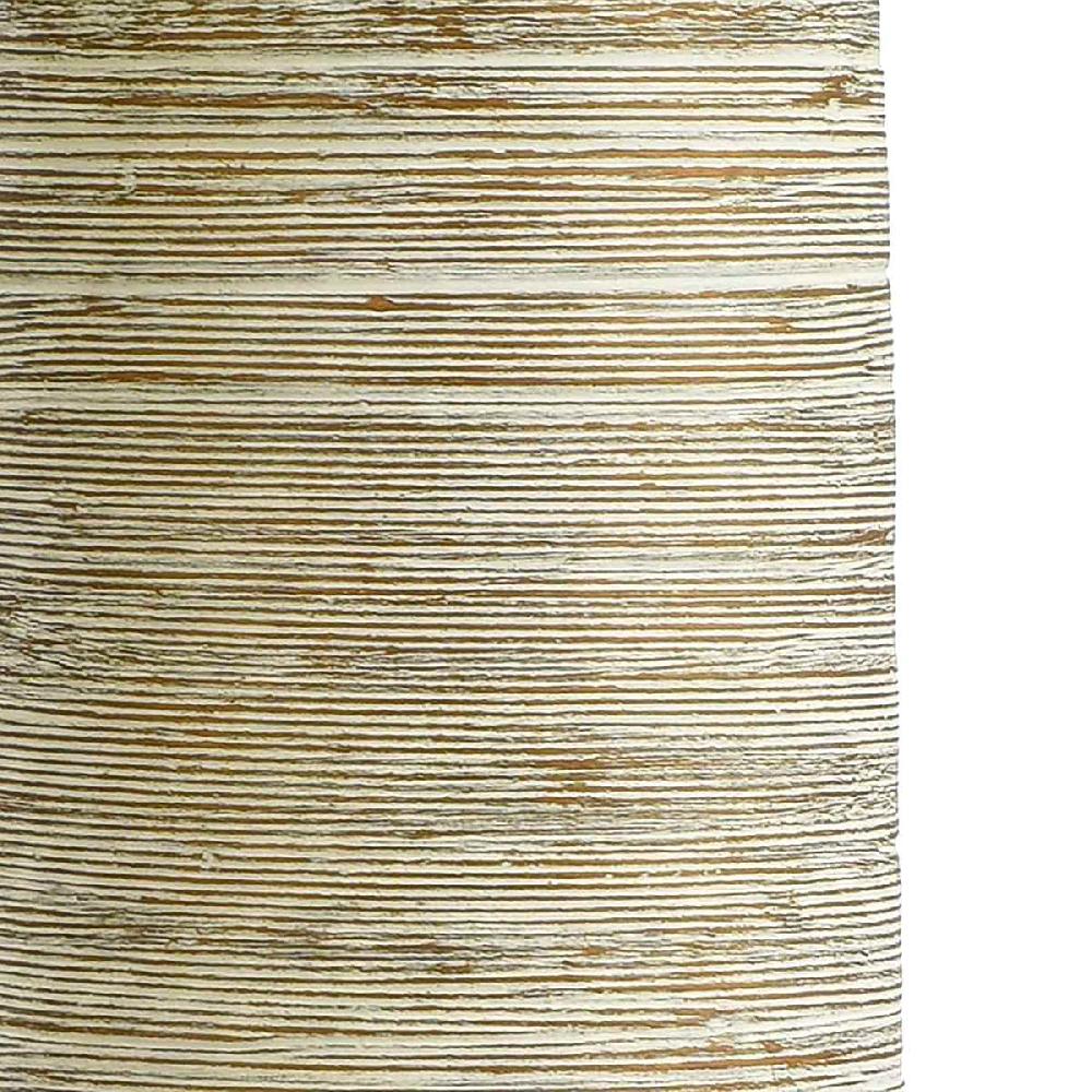 At Home Tan & White Large Table Lamp Base 24.5"