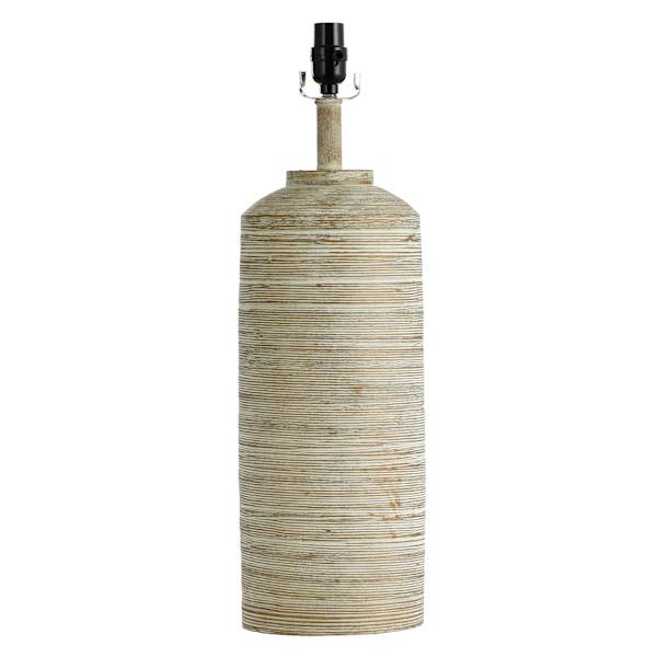 at home Tan & White Large Table Lamp Base 24.5"