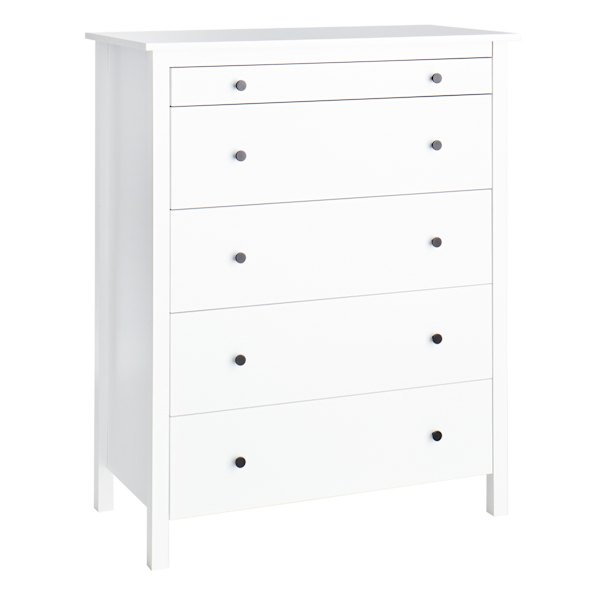 at home Taylor 5-Drawer Faux Wood Dresser White