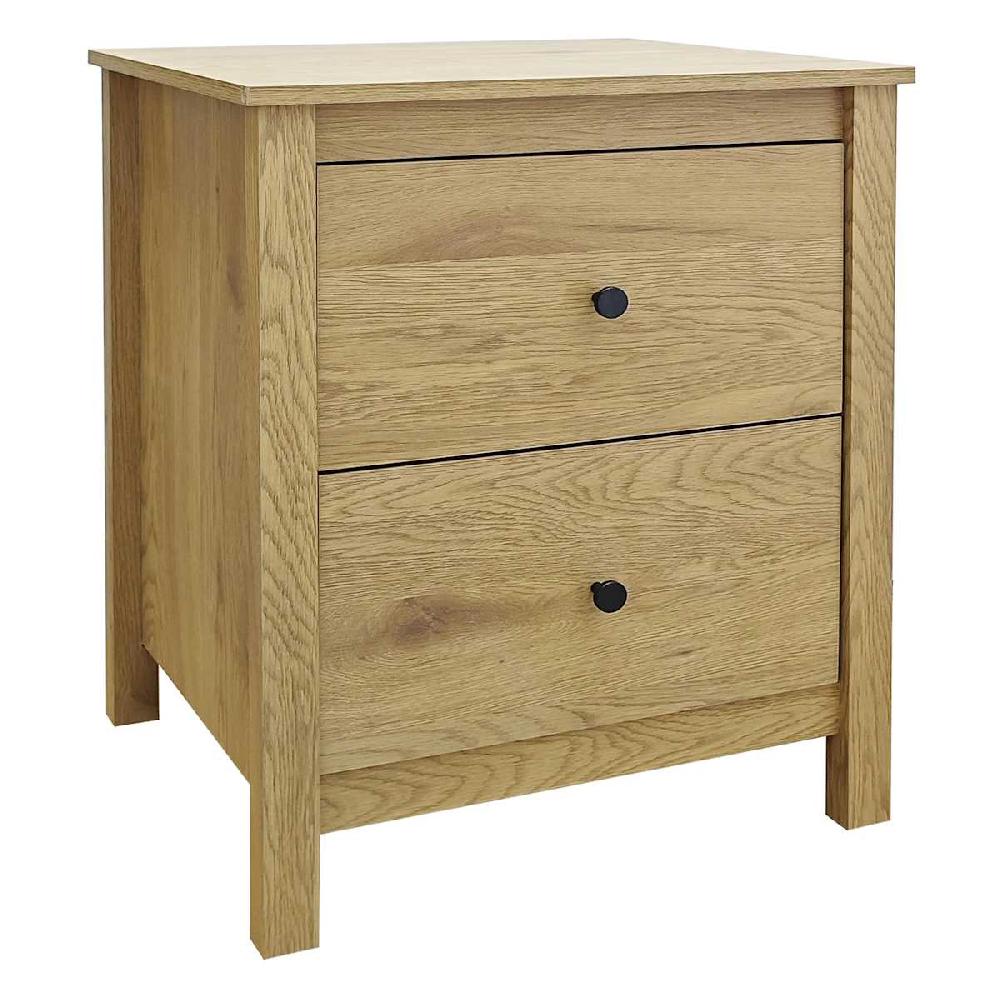 At Home Taylor Wooden Nightstand Honey Oak Finish