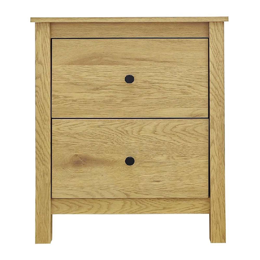 At Home Taylor Wooden Nightstand Honey Oak Finish