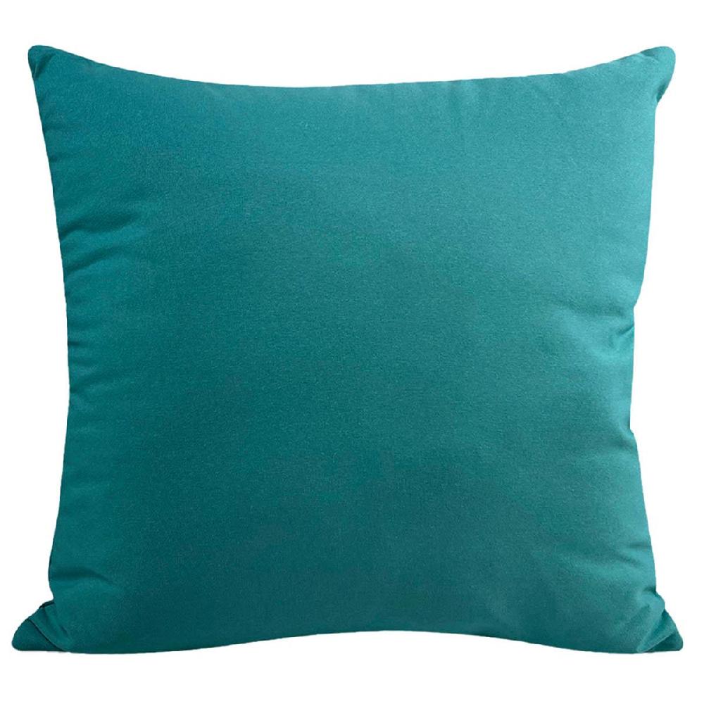 At Home Teal Throw Pillow 18"