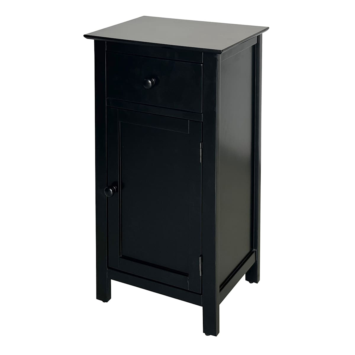 At Home Thomas Wooden Accent Cabinet Black
