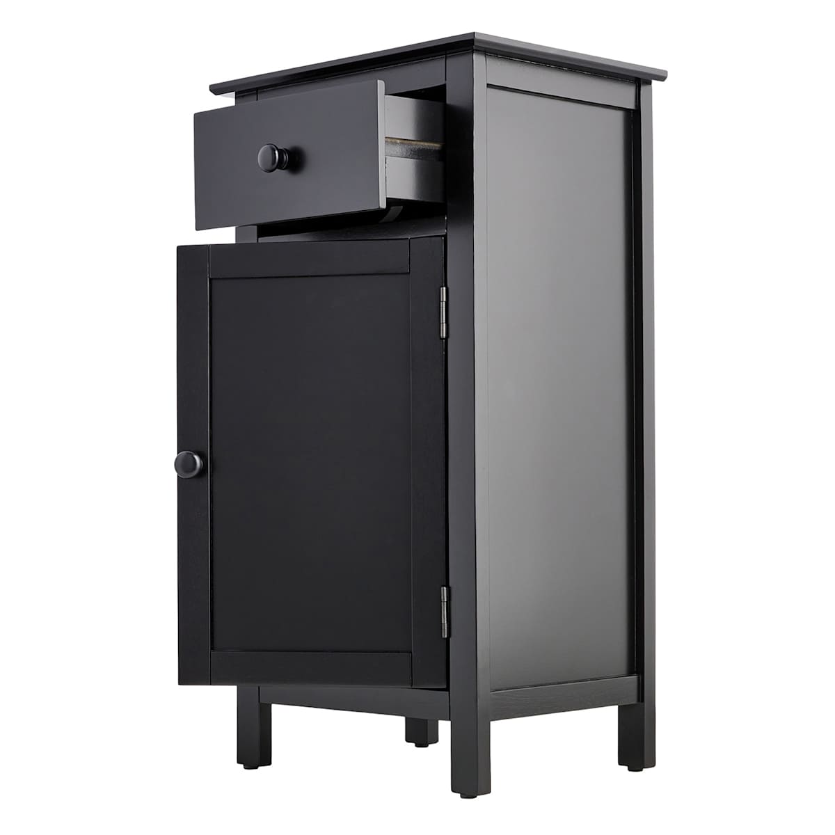 At Home Thomas Wooden Accent Cabinet Black
