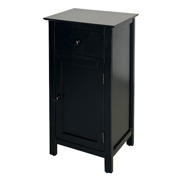 at home Thomas Wooden Accent Cabinet Black