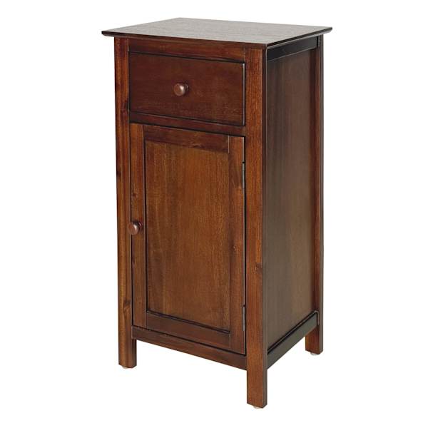 at home Thomas Wooden Accent Cabinet Walnut Finish