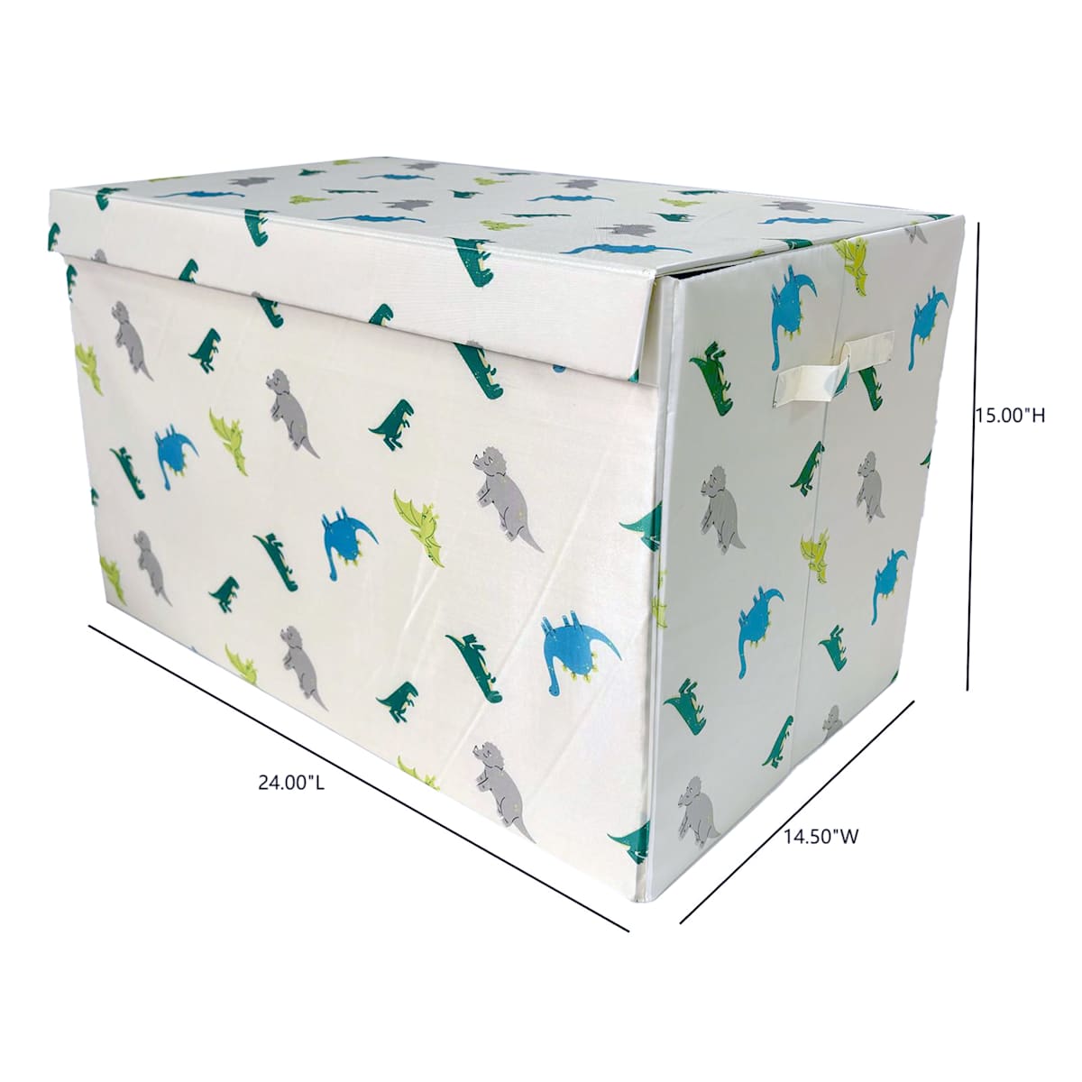 At Home Tiny Dreamers Dino Fabric Toy Trunk