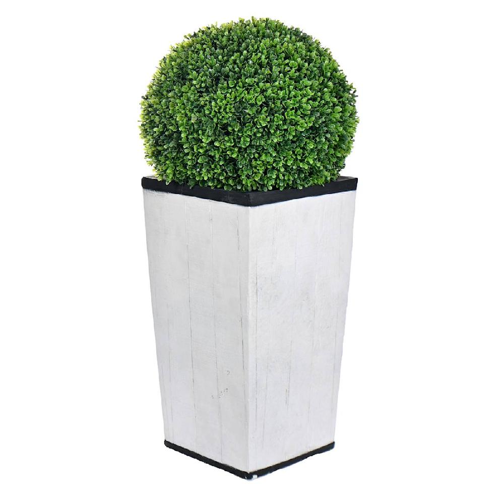 At Home Topiary Ball In Grey Pot 34"