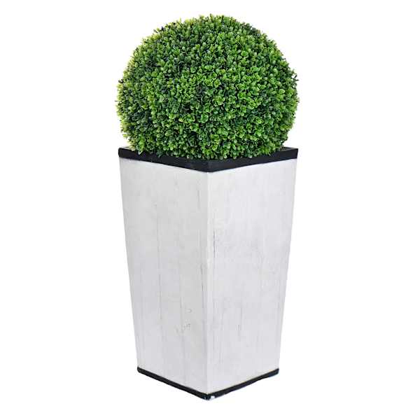 at home Topiary Ball in Grey Pot 34"