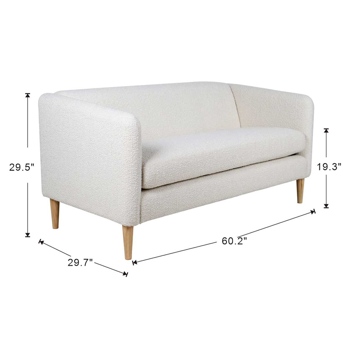 At Home Tracey Boyd Everly Loveseat Sofa