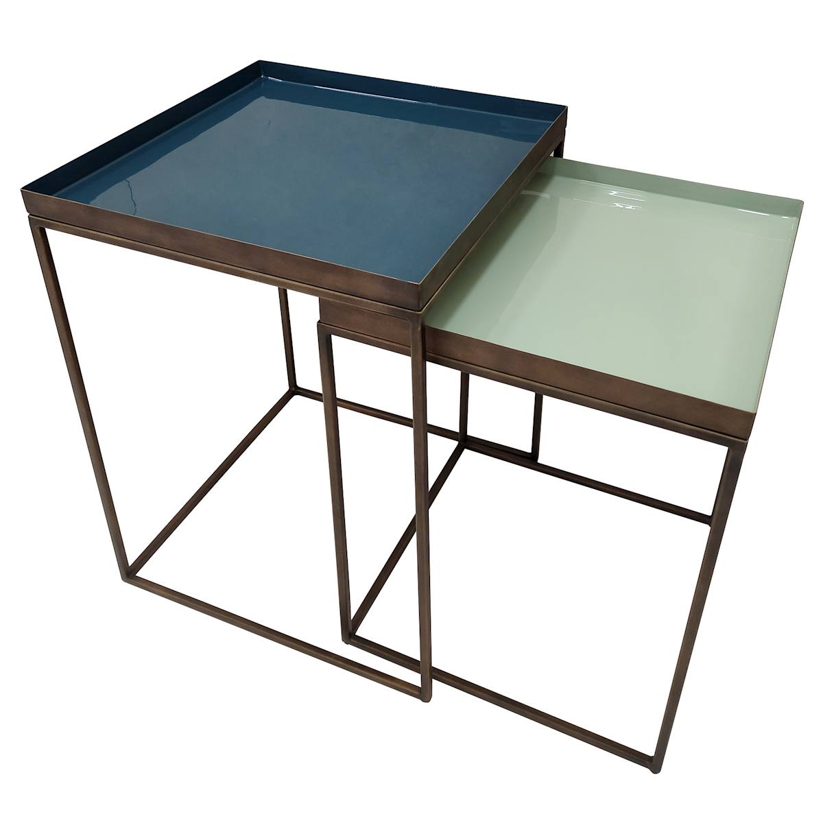 At Home Tracey Boyd Trinity Enamel Nesting Tables
