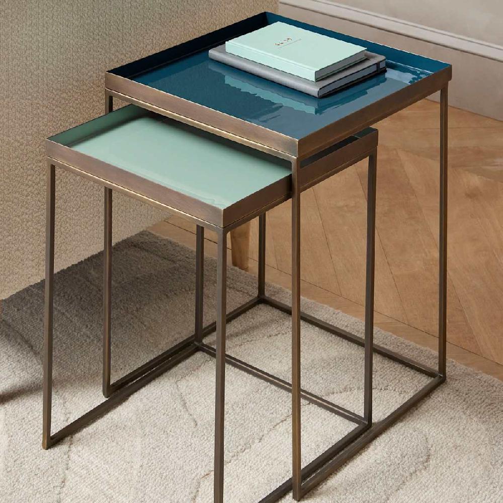 At Home Tracey Boyd Trinity Enamel Nesting Tables