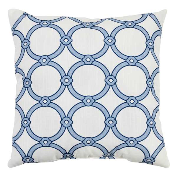 at home Trellis Print Throw Pillow 18"