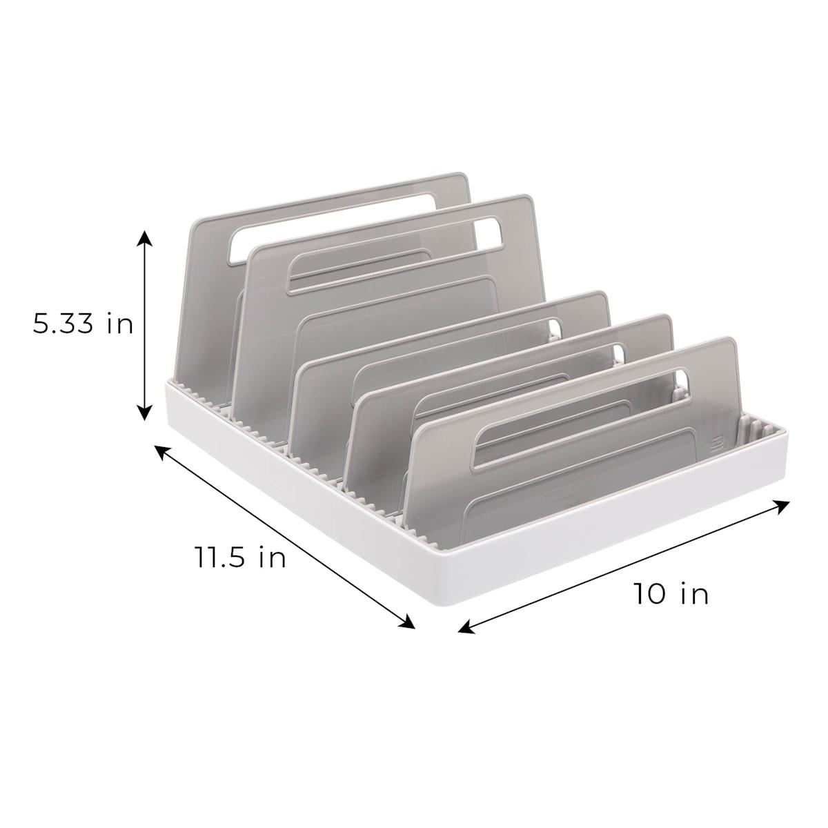 At Home Tupperware Lid Organizer