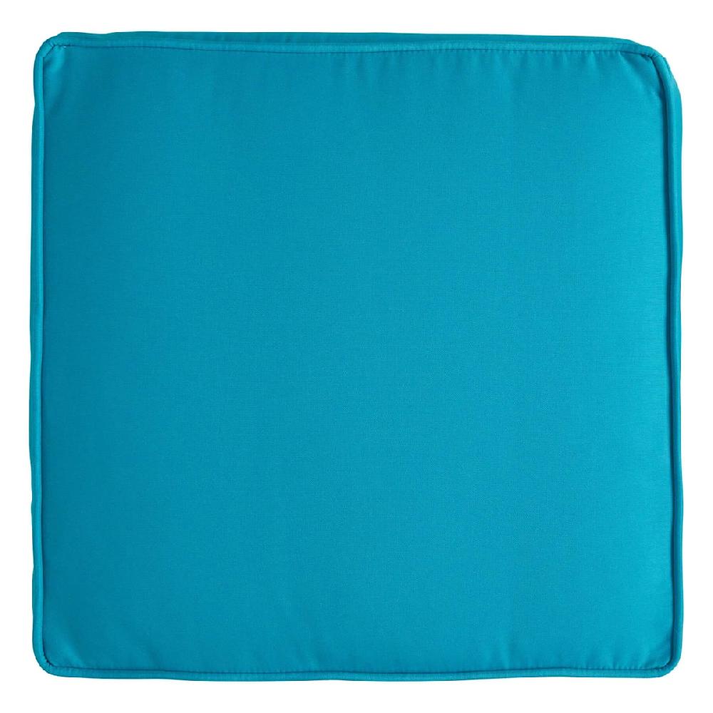 At Home Turquoise Canvas Outdoor Deep Seat Cushion