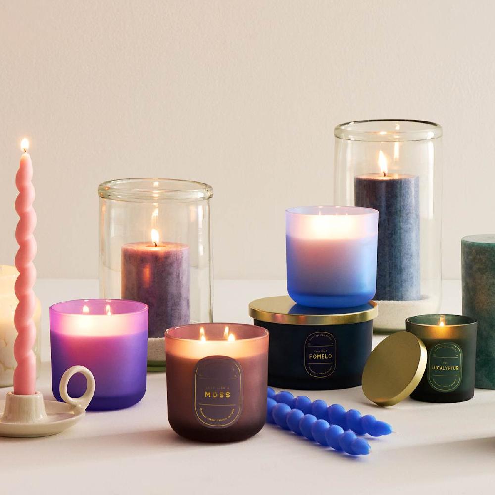 At Home Twilight Pomelo Scented Pillar Candle 3x6