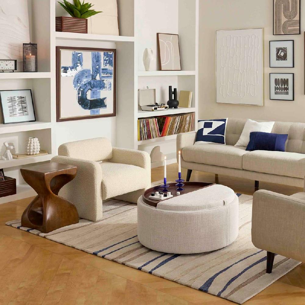 At Home Twist Accent Table Walnut Finish