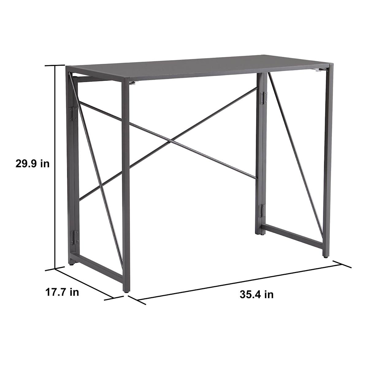 At Home Venice Folding Desk Grey