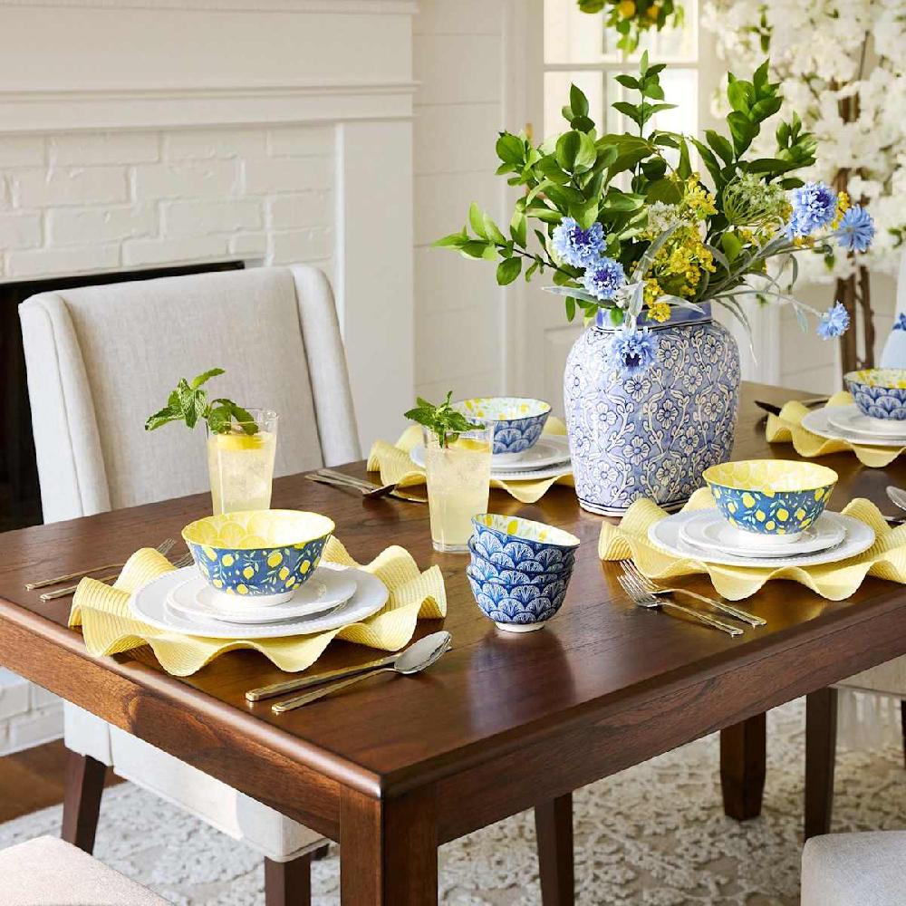 At Home Watford Wooden Dining Table Walnut Finish