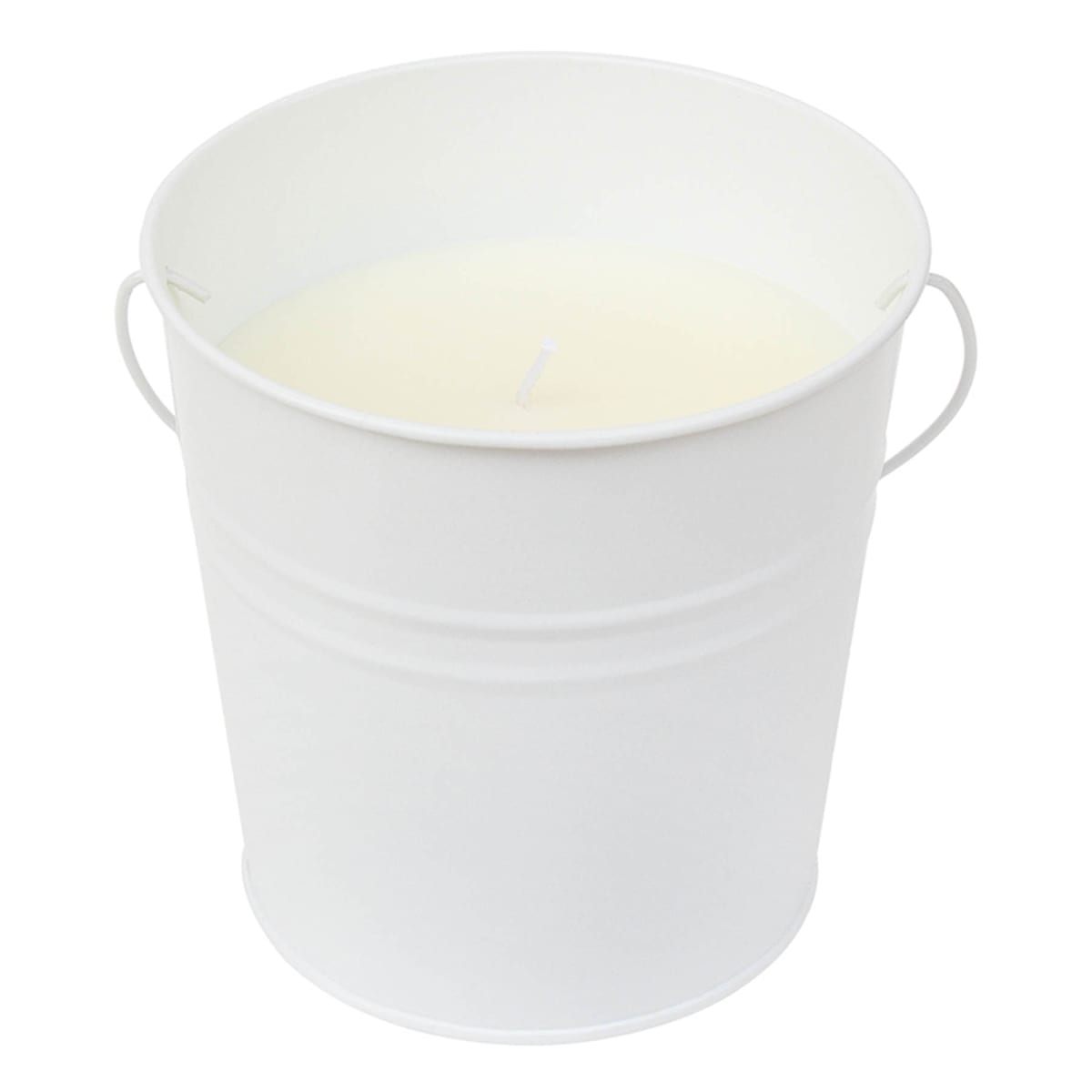 At Home White Bucket Citronella Candle 12oz