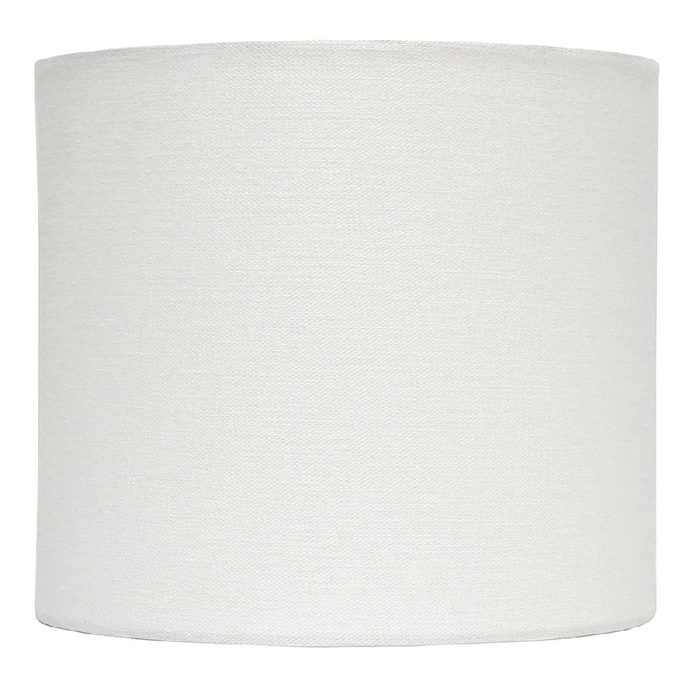 At Home White Drum Small Table Lamp Shade 9x9x8