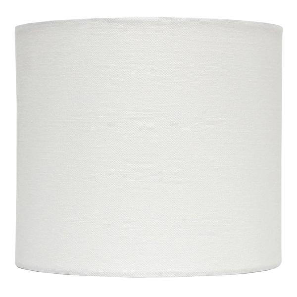 at home White Drum Small Table Lamp Shade 9x9x8
