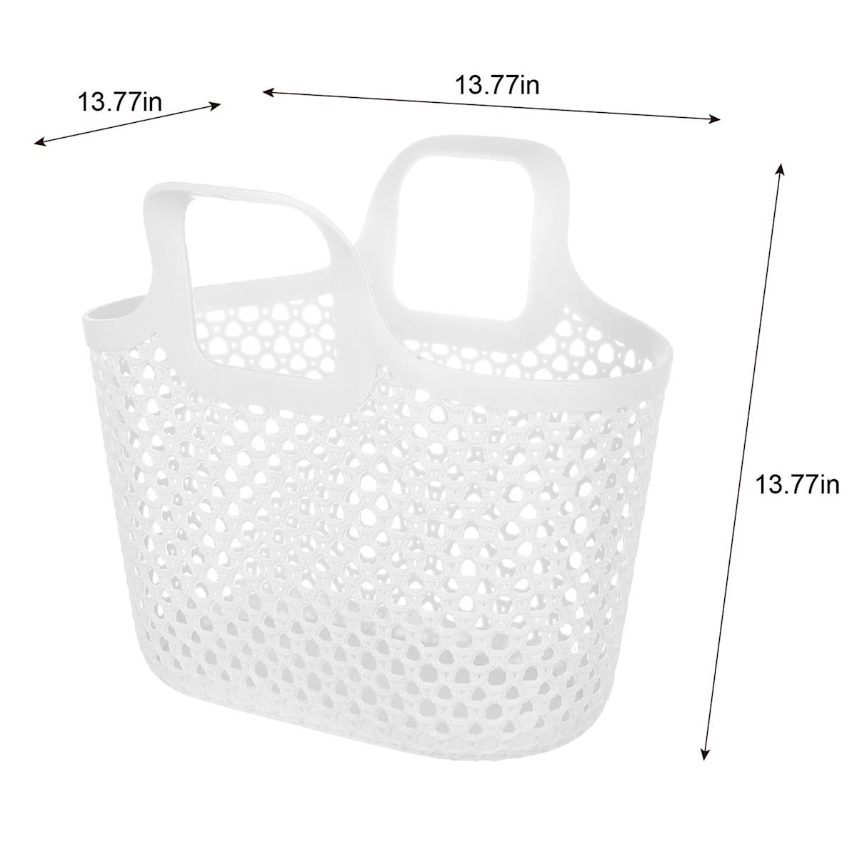 At Home White Flex Tote 9l