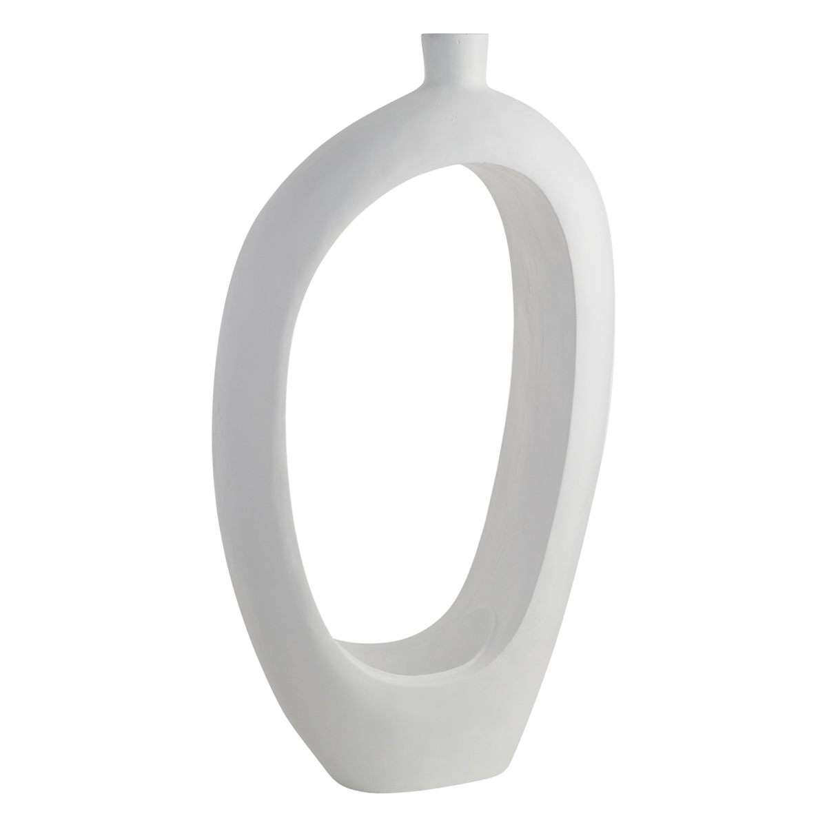 At Home White Open Floor Vase 40"