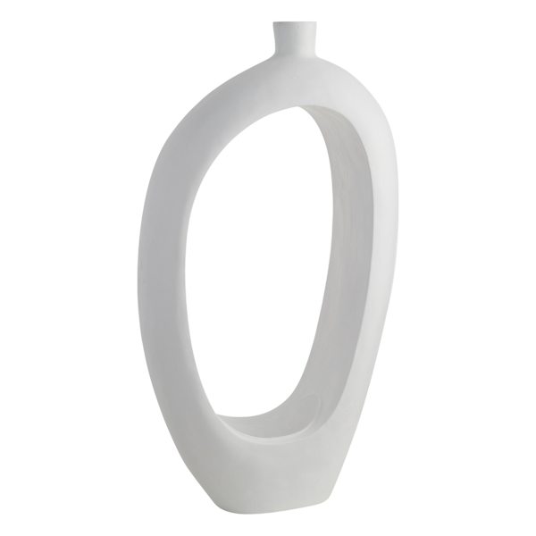 at home White Open Floor Vase 40"