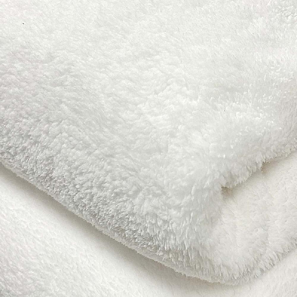 At Home White Sherpa Bed Blanket Full/Queen