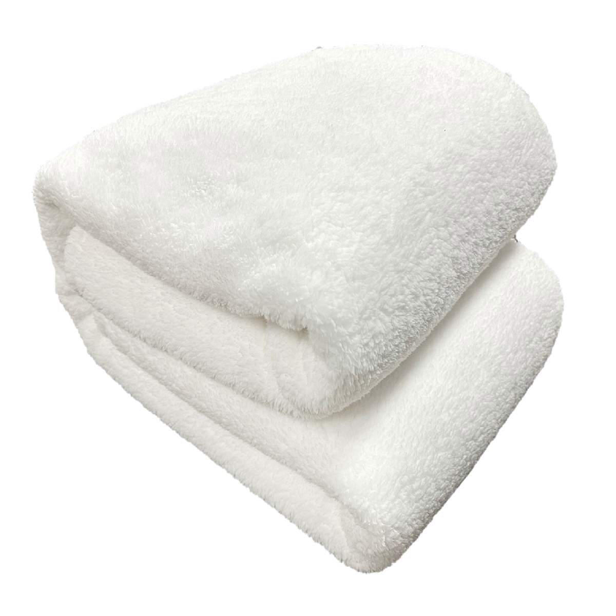 At Home White Sherpa Bed Blanket King