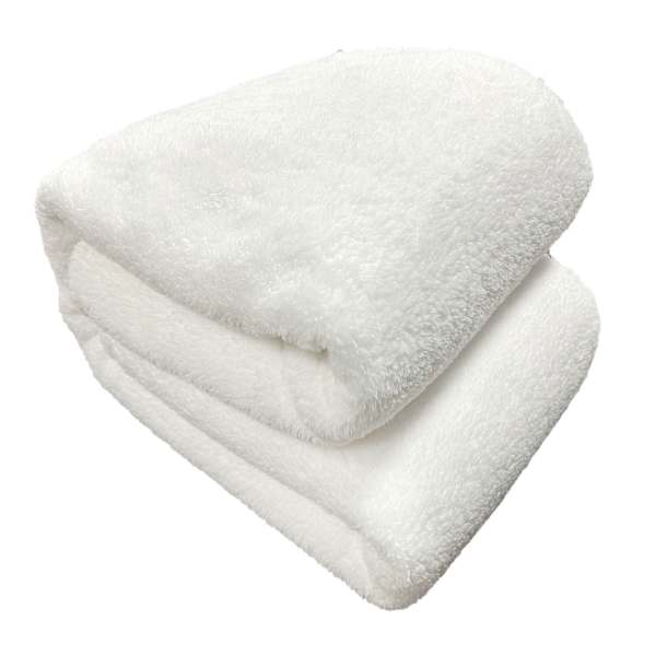 at home White Sherpa Bed Blanket King