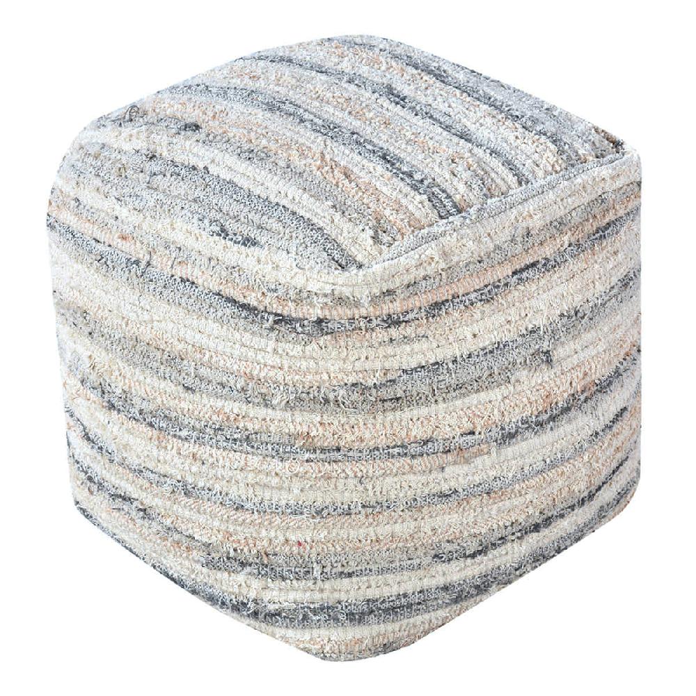 At Home Willow Pouf