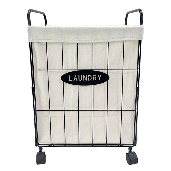 at home Wire hamper with wheels