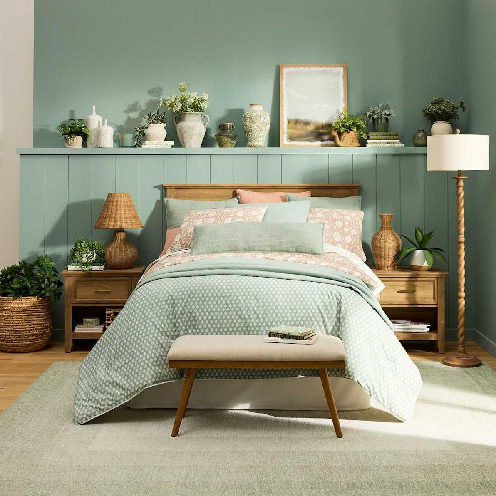 At Home Wood Finish Resin Twist Floor Lamp 64"