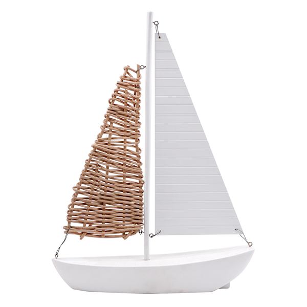 at home Wooden Sailboat Table Decor 15"