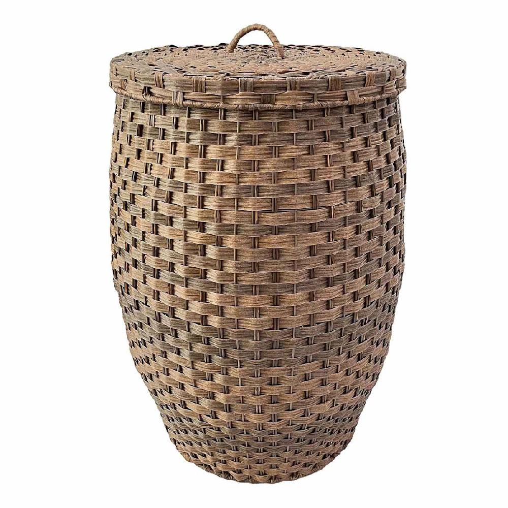 At Home Woven Oval Hamper With Lid