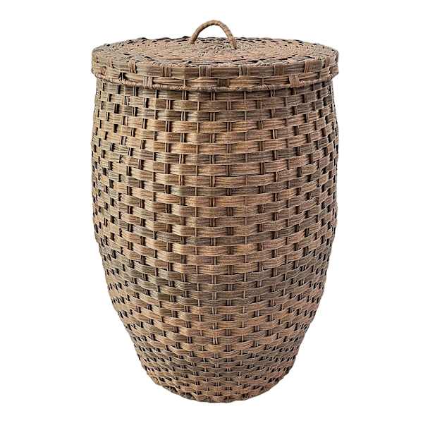 at home Woven Oval Hamper with Lid