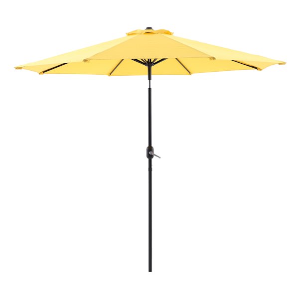 at home Yellow Crank & Tilt Round Patio Umbrella 9'