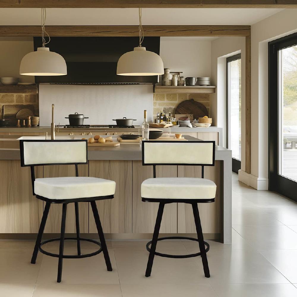 At Home Zack Counter Stool Ivory