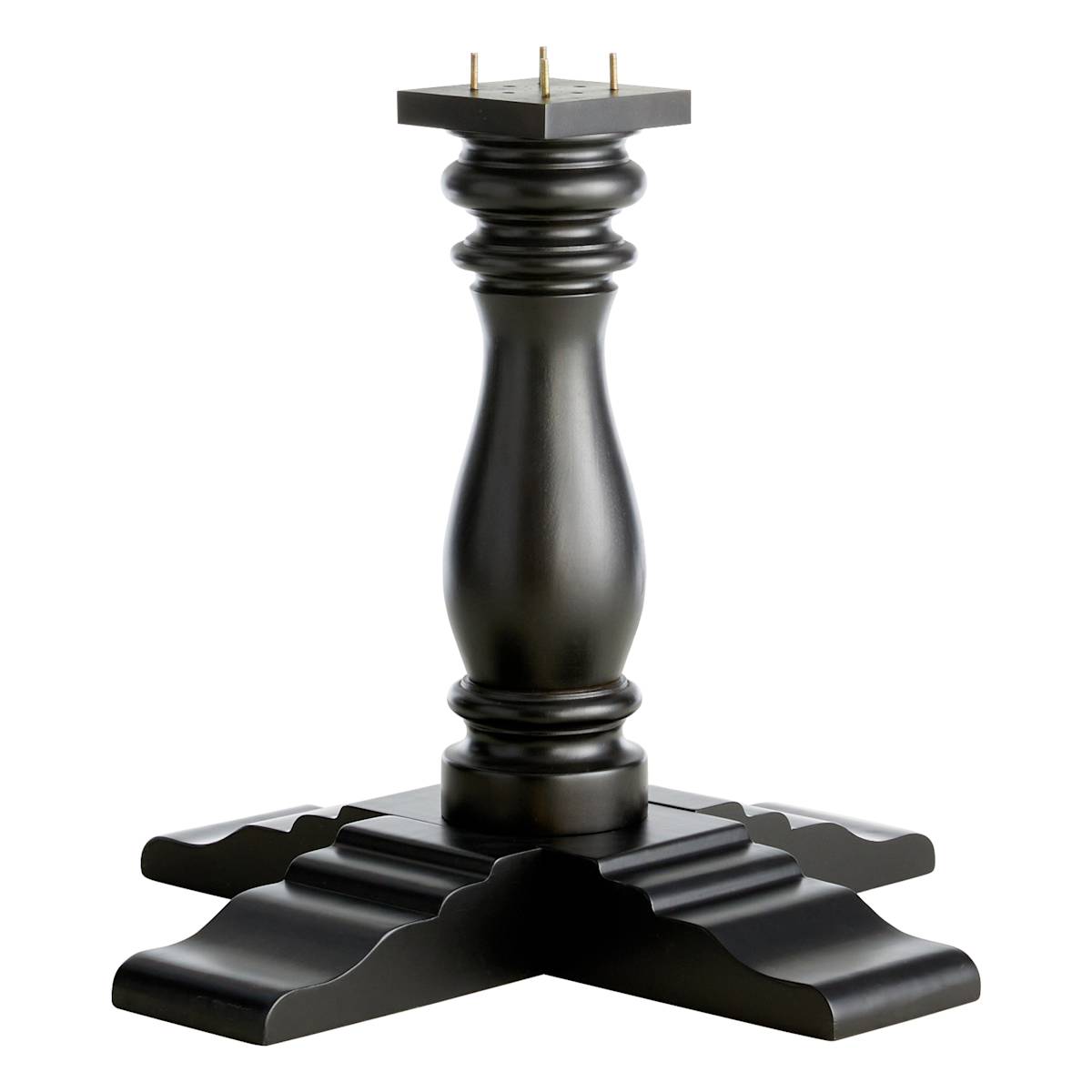 At Home Ava Black Dining Table Base (Table Top Sold Separately)