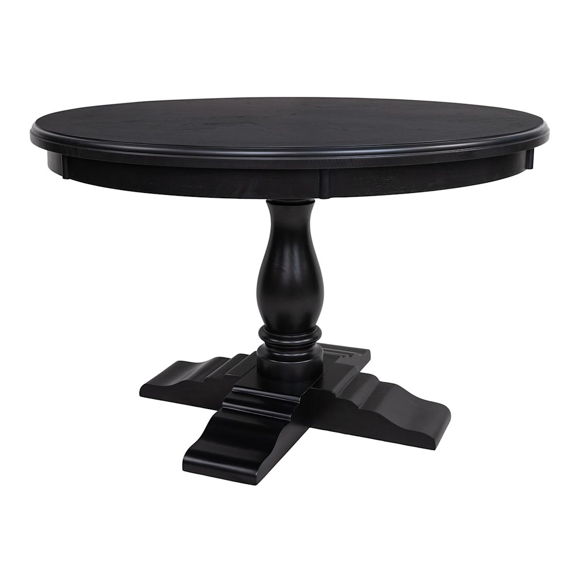 At Home Ava Black Dining Table Base (Table Top Sold Separately)